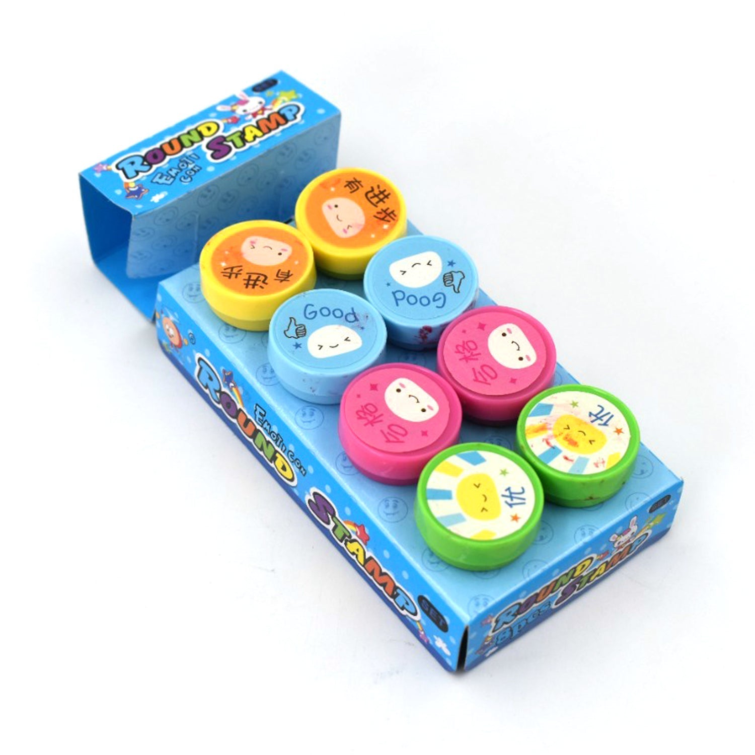 4803 Emoticon Stamps 8 pieces in Round Shape Stamp for Kids Theme Stamps for School Craft & Prefect Gift for Teachers, Parents and Students (Multicolor) 4803 Emoticon Stamps 8 pieces in Round Shape Stamp for Kids Theme Stamps for School Craft & Prefect Gift for Teachers, Parents and Students (Multicolor)